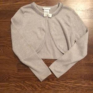 Girls Silver sweater